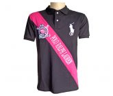 Camisa Polo Ralph Lauren Preta e Pink