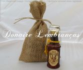 Mini Amarula Personalizada 50ml com Copinho de Vidro e Saquinho de Palha.