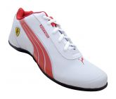 Tênis Puma Ferrari Drift Branco e Vermelho