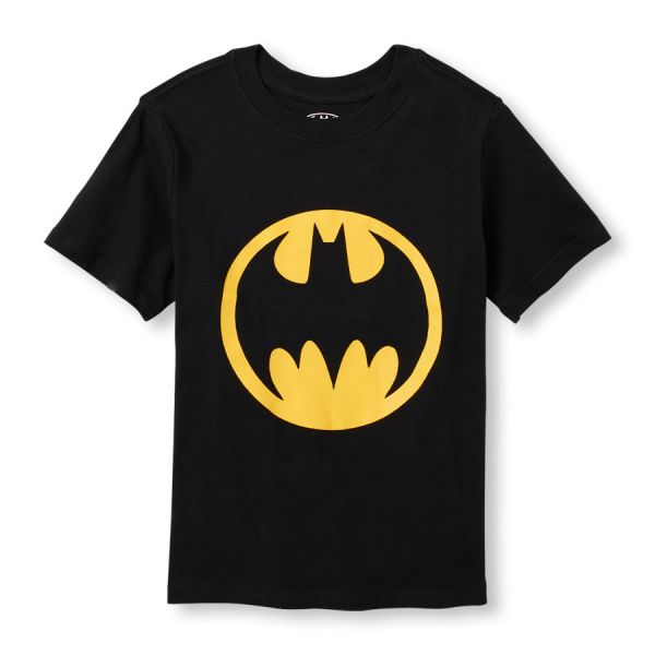 Boys Short Sleeve Batman Logo Graphic Tee