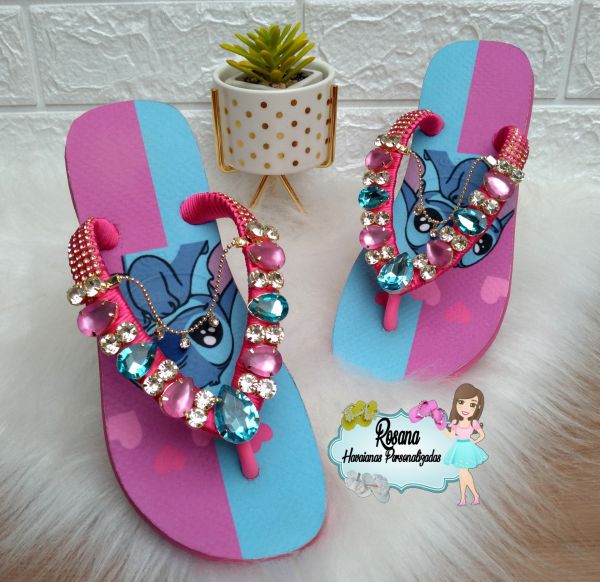 Havaianas top pink/Lilo Stich