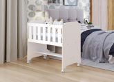 Miniberco com Colchao Branco Tigus
