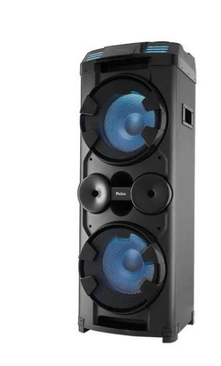 Caixa Acústica Philco PCX20000 com Bluetooth, Rádio FM, Entrada Microfone e USB - 1800W
