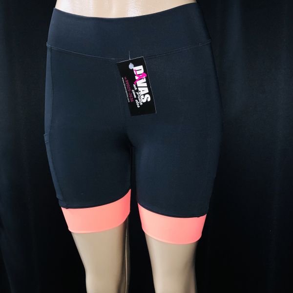 Short Suplex com bolso e detalhe laranja