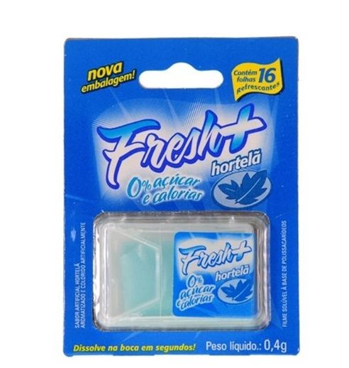 Lamina para sexo oral Fresh+ c/16 folhas Hortelã.