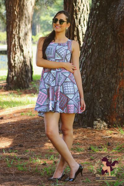 Vestido estampa Etnica