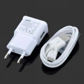 UE Plug Carregador + Micro USB Cable para telefones - Branco (100 ~ 240V / 1m)