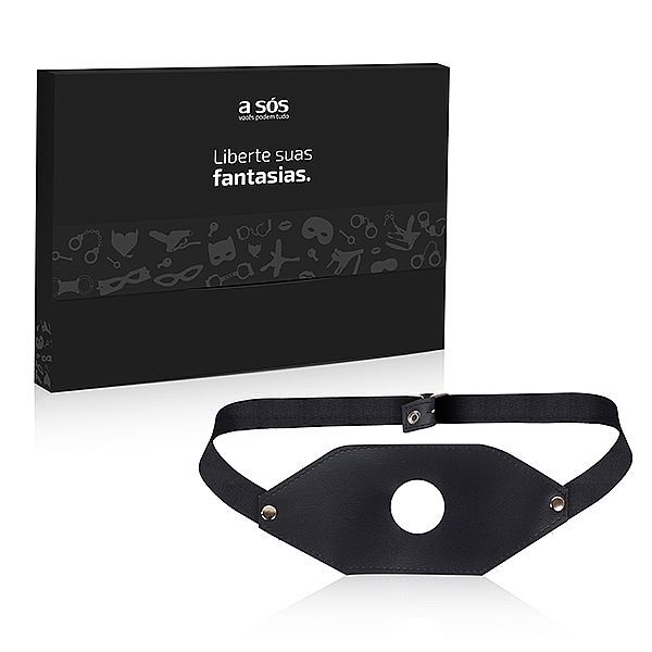 Cinta Strap on para Pênis com Suporte para Coxa cor Preta