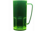 CANECA SEXTAVADA 400 ML NEON VERDE