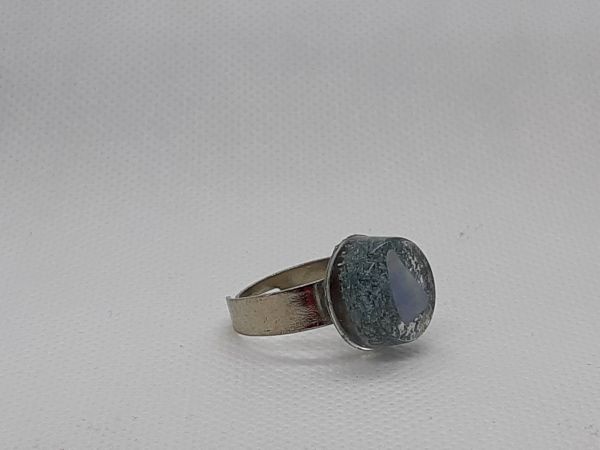 81292 - Anel Chakra Laríngeo - Quartzo Azul