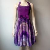 VESTIDO DE FESTA PREGUEADO