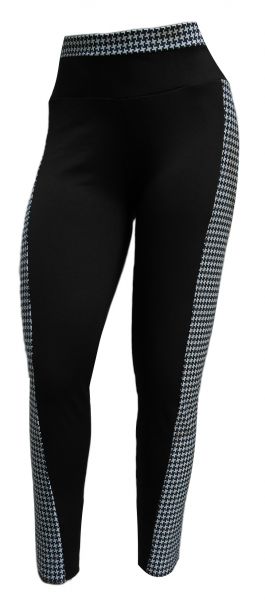 Legging academia plus size (48/50) preta e branca, cós alto, tecido suplex gramatura 320 e 360