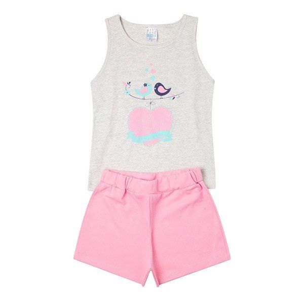 CONJUNTO KIDS PASSARINHO ROSA