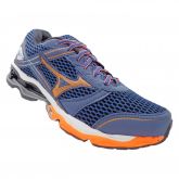 Tênis Mizuno Wave Creation 13 Azul Marinho e Laranja