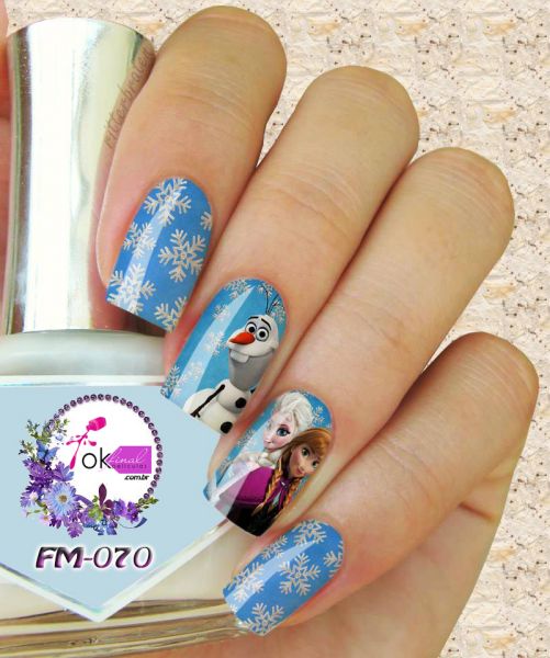 Películas e Adesivos para Unhas Mod.FrozenCód.Fm -070