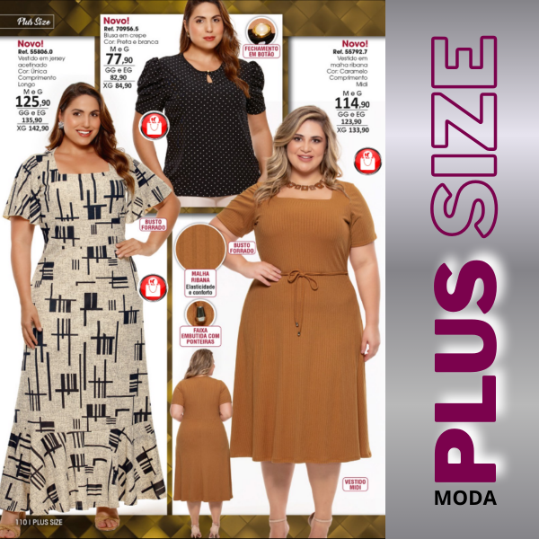 Plus Size Feminino
