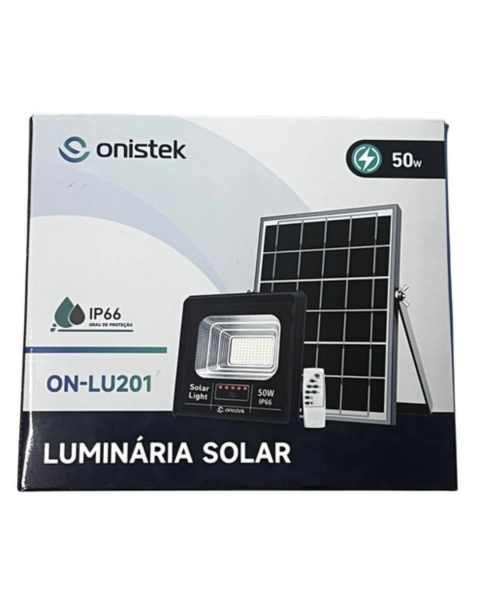 Luminaria Solar 50w Ip66 Onistek Iluminação Publica
