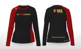 Blusa Feminina Baby Look Manga Longa "Eu Amo Correr"