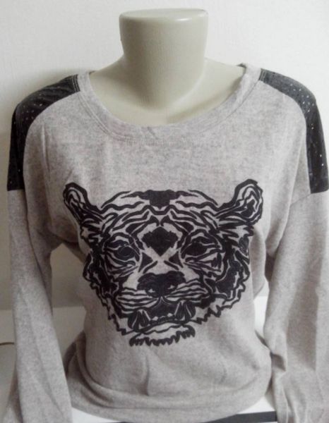 Blusa tricô Tigre Bege