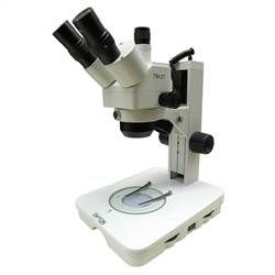 Microscópio Estereoscopico Trinocular,Zoom 1x-4x Aumento 10x a 160x LED-CS/AT-TIM 2T
