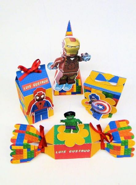 Kit Digital Arquivo Corte Silhouette Lego Super Herois 1