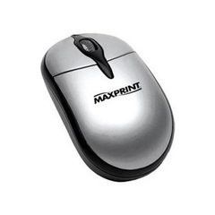 16864 - MOUSE USB (PRETO/PRATA) (MAXPRINT) (605280)
