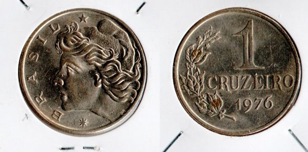 V321-2 - 1,00 cruzeiro 1976 - Tiragem 26.146.000
