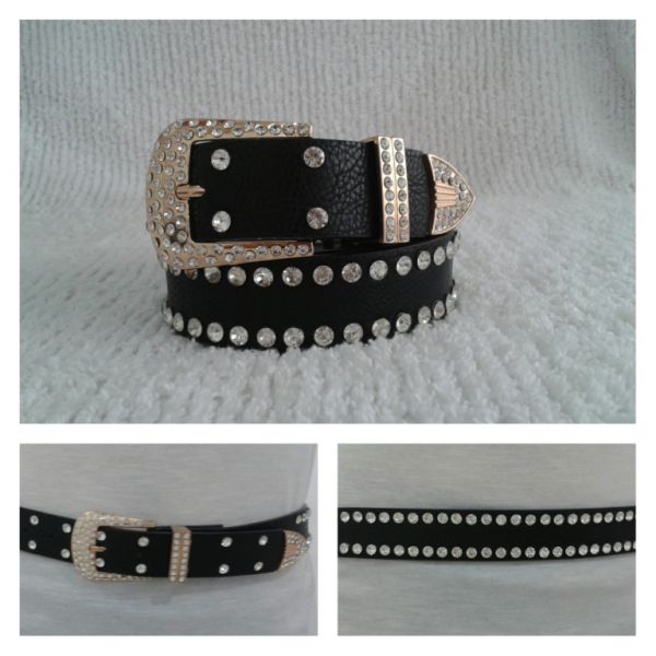 Cinto com Strass- Largo- Ref 04