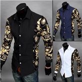 Men's Casual Fashion Slim Shirt #01782347