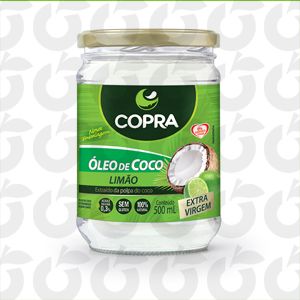 Óleo de Coco Extra Virgem Sabor Limão 500ml Copra