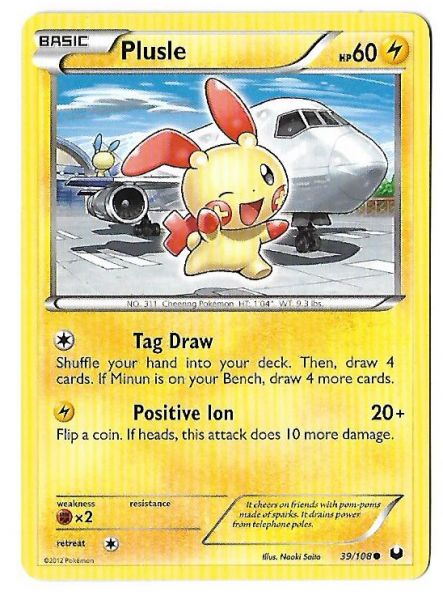 Pokemon Plusle Dark Explorers