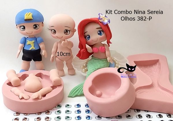 Kit Combo Nina Sereia + olhos 382P