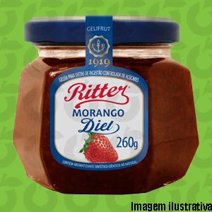 Geleia Diet de Morango 260 Gramas Ritter