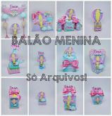 Arquivo Digital Silhouette BALÃO MENINA