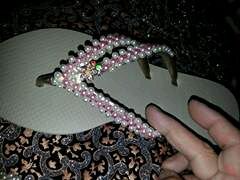 Chinelo com bordado simples ( variados)