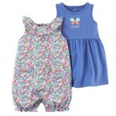 FB0912- KIT ROMPER E VESTIDO CARTER'S 12M (9-12meses)