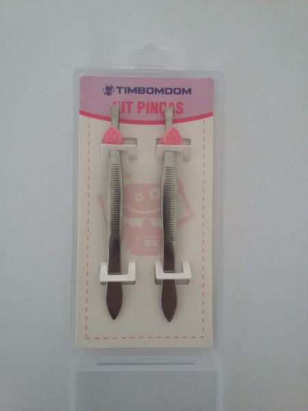 Kit 02 Pinças Depiladora De Sobrancelha E Remoção De Pelos
