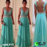 vestido para festa azul!