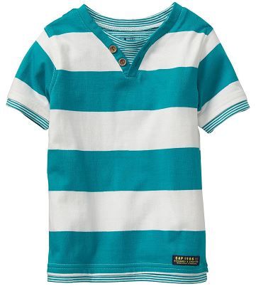 MC4C13- Camiseta GAP Listrada Verde 5Yrs (4-5anos) - GAP