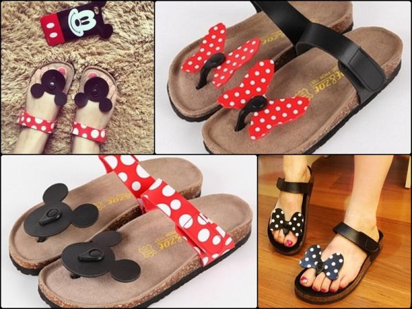 Sandália Mickey/Minnie Mouse.