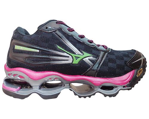 Tênis Feminino Mizuno Wave Prophecy 2 Preto e Rosa 10893