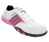 Tênis Feminino Adidas F600 Branco e Rosa