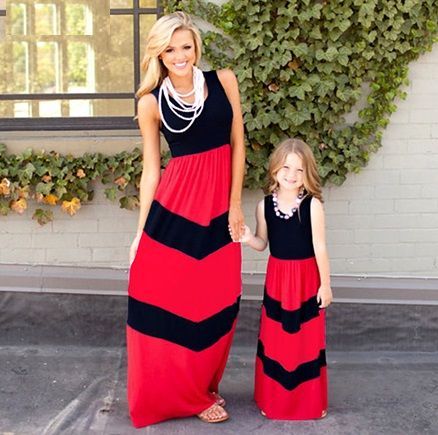 Vestido Collors (Mãe e Filha)