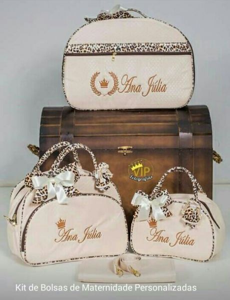 Kit de bolsas de Maternidade Personalizadas 5 Peças