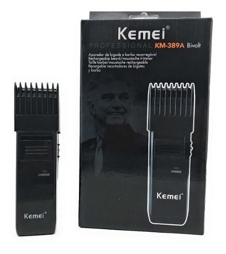 Barbeador Aparador Elétrico Barba Bigode Bivolt Kemei-389a