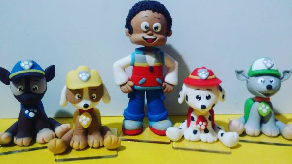 Topo de bolo patrulha canina