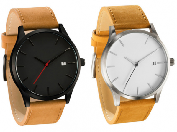 Relógio Masculino Casual Couro -Ref-041-