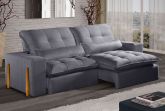 Estofado Retratil Reclinavel Itaoca.Fitipaldi 250 2x100 V.Grafite 10 Idealle