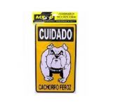 Placa- Cuidado Cachorro Bravo