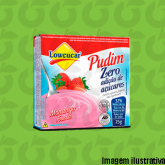 Pudim de Morango Zero Açúcar 30 Gramas Lowçúcar